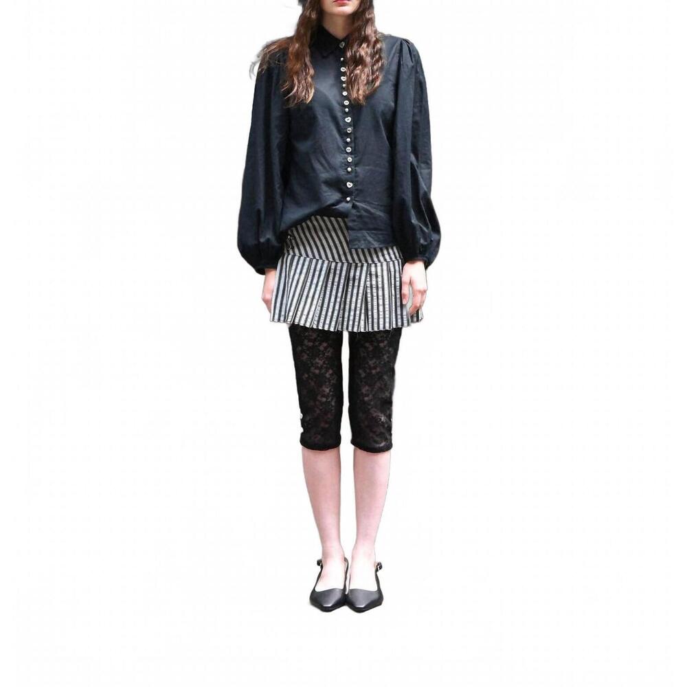 NEW ZEMETA countdown treasure blouse in black